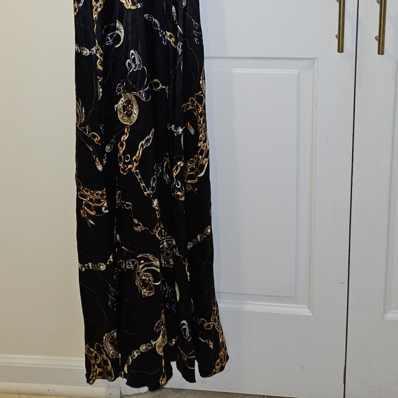 Baccio Couture Black Gold Chians Dress XS $895 - Picture 6 of 6
